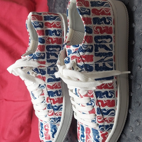 - KENZO Paris Tennix low top sneakers ME 39 US ( 6.5 M 8.5 W) Nappa Mermaid - Picture 5 of 12